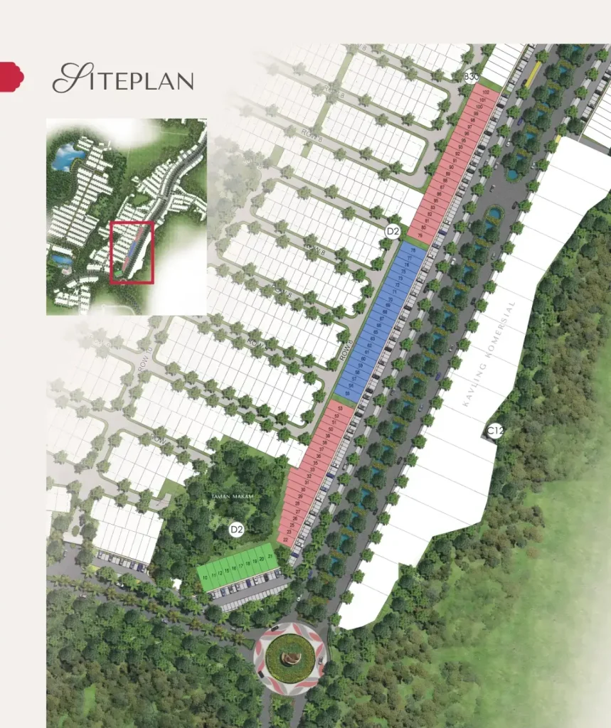 Siteplan Ruko La Madeline