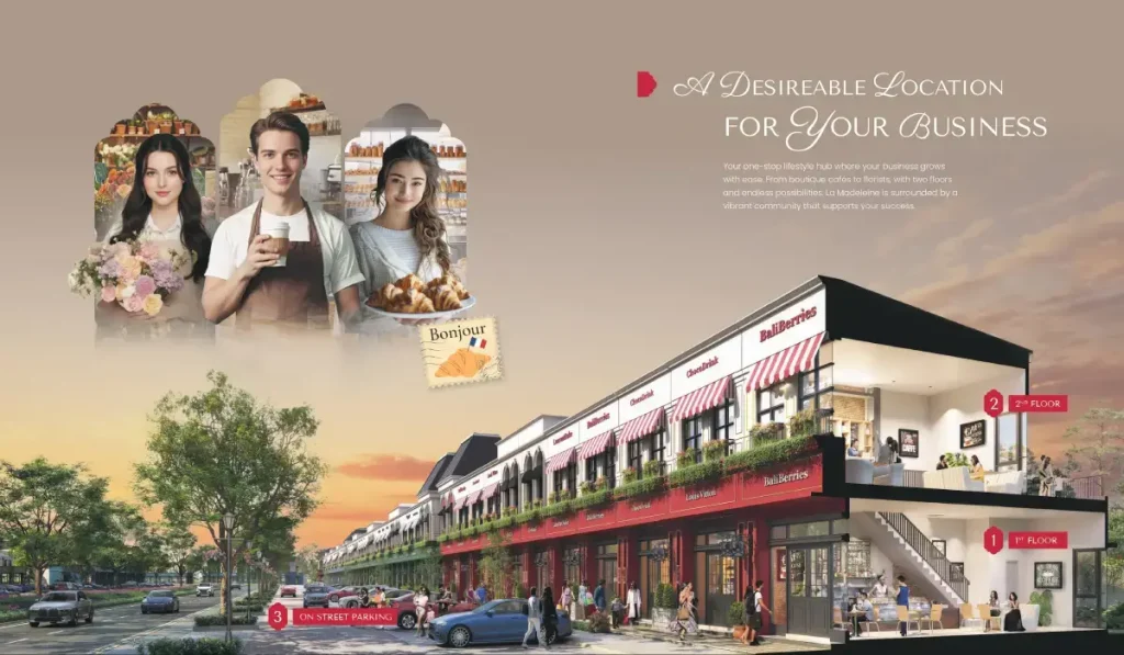 Tampak Samping Ruko La Madeline