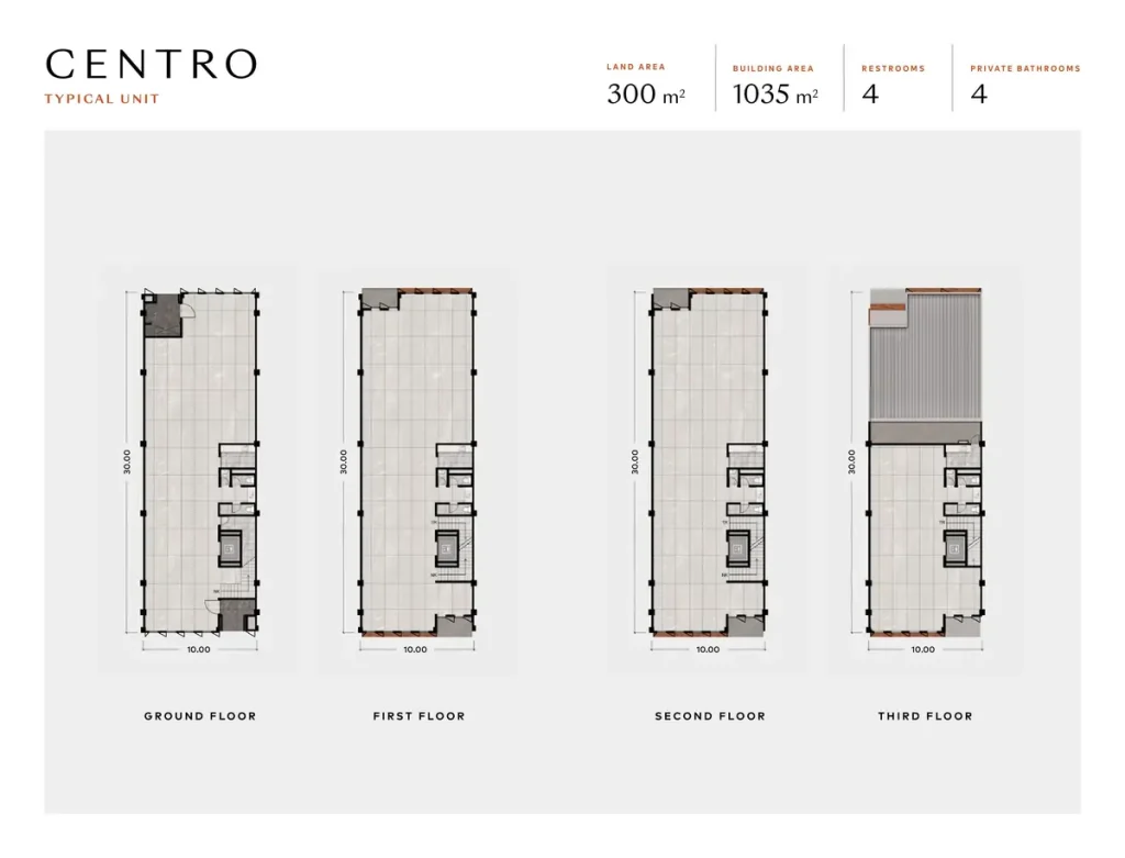 Denah Lantai Business Suites Alam Sutera - Centro