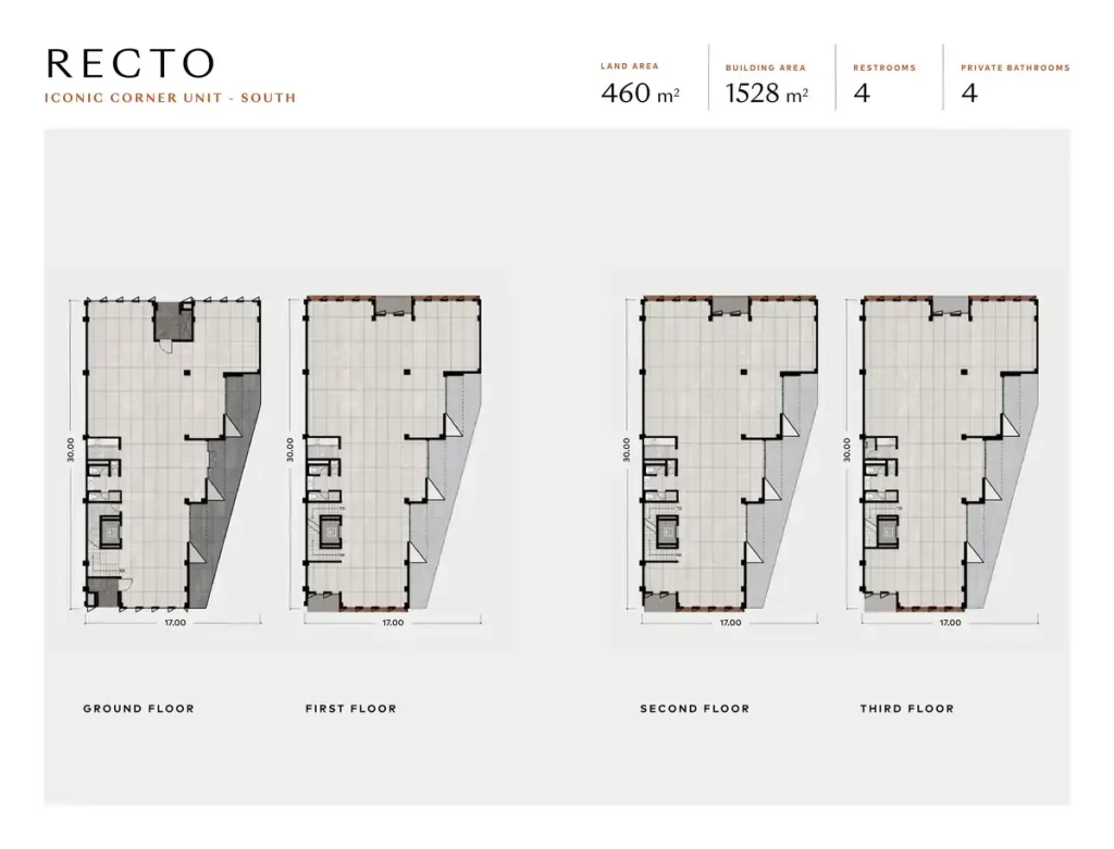Denah Lantai Business Suites Alam Sutera - Recto