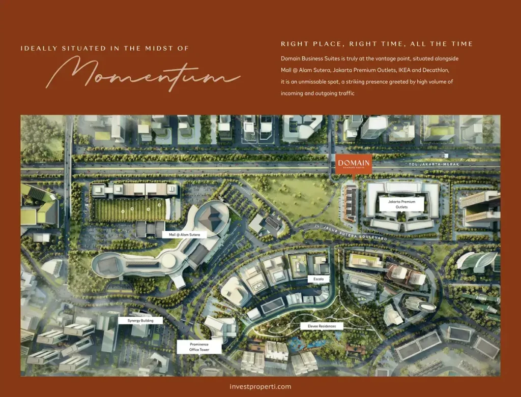 Lokasi Domain Business Suites Alam Sutera