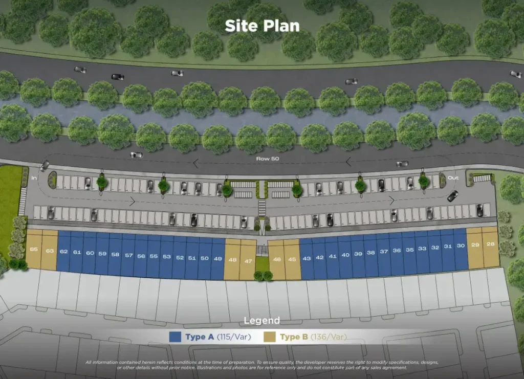 Siteplan Ruko Cova Square Kota Harapan Indah Bekasi