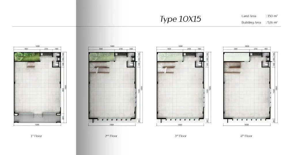 Denah Centeria Business Loft Summarecon Bogor 10x15