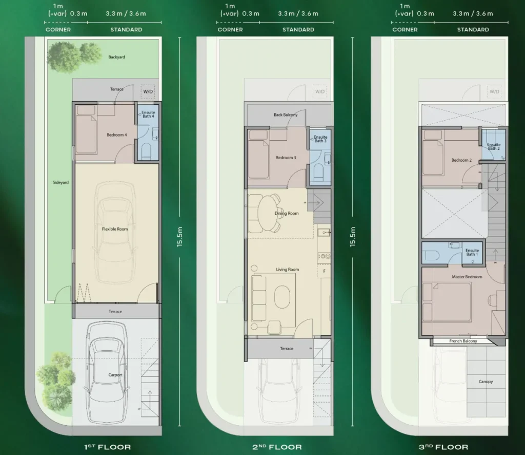 Denah Rumah TreeTops Diponegoro Lippo Village