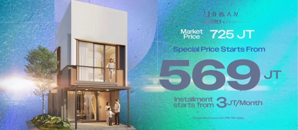 Harga Jual Rumah Park Serpong Urban Beverly Livin