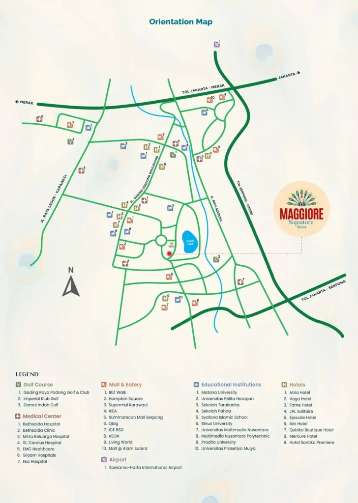 Lokasi Maggiore Signature West Gading Serpong