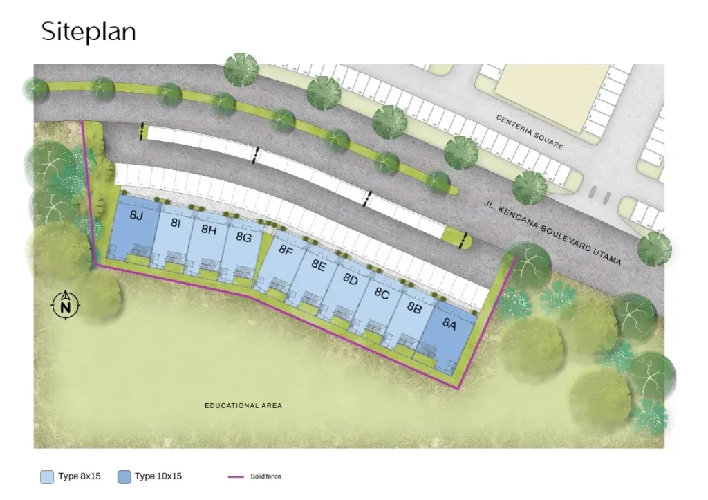 Siteplan Centeria Summarecon Bogor