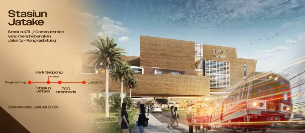 Stasiun Jatake Dekat Park Serpong