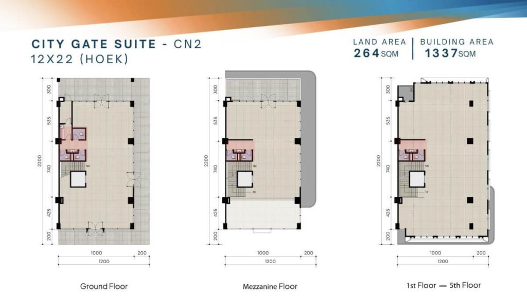 Denah Lantai City Gate Suite CN212x22