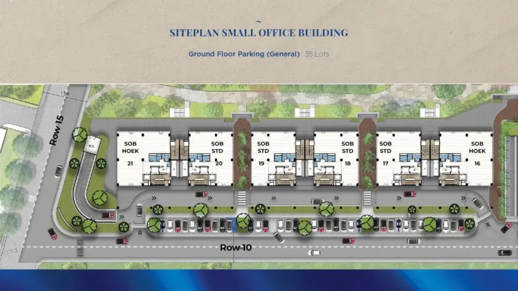 Gading Business Park - Business Suite Siteplan Small Office Building