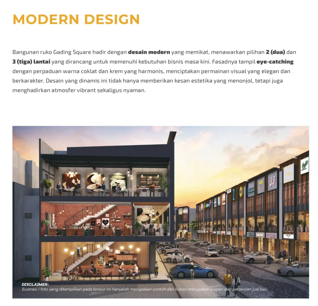 Lantai Ruko Gading Square Summarecon Crown Gading