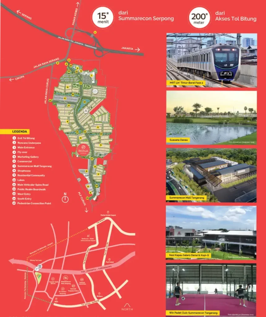 Master Plan Lokasi Summarecon Tangerang