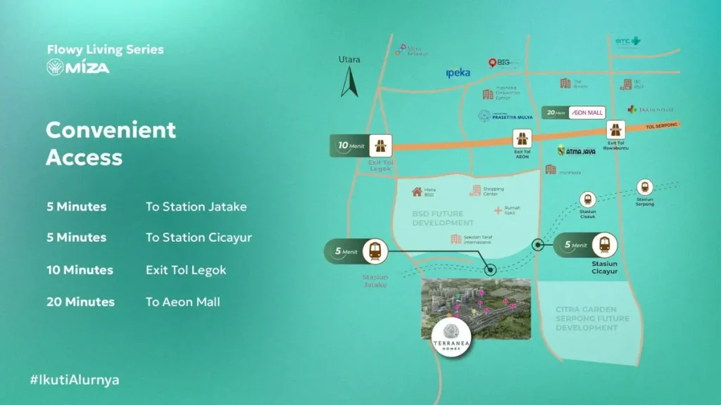 Peta Lokasi Terranea Homes Serpong