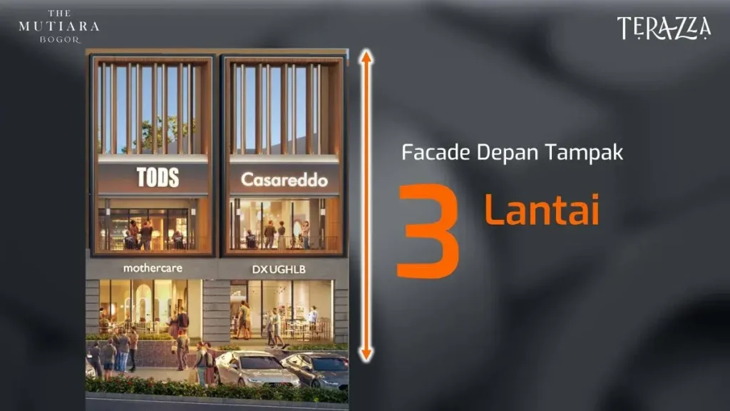 Ruko Terazza Mutiara Bogor - Fasad Depan