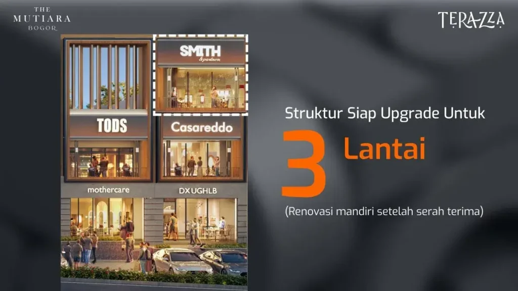 3 Lantai Ruko Terazza Mutiara Bogor