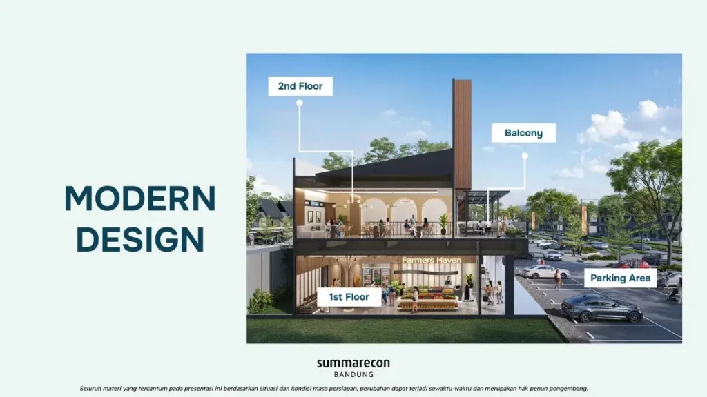 Desain Ruko Diamond Commercial Summarcon Bandung