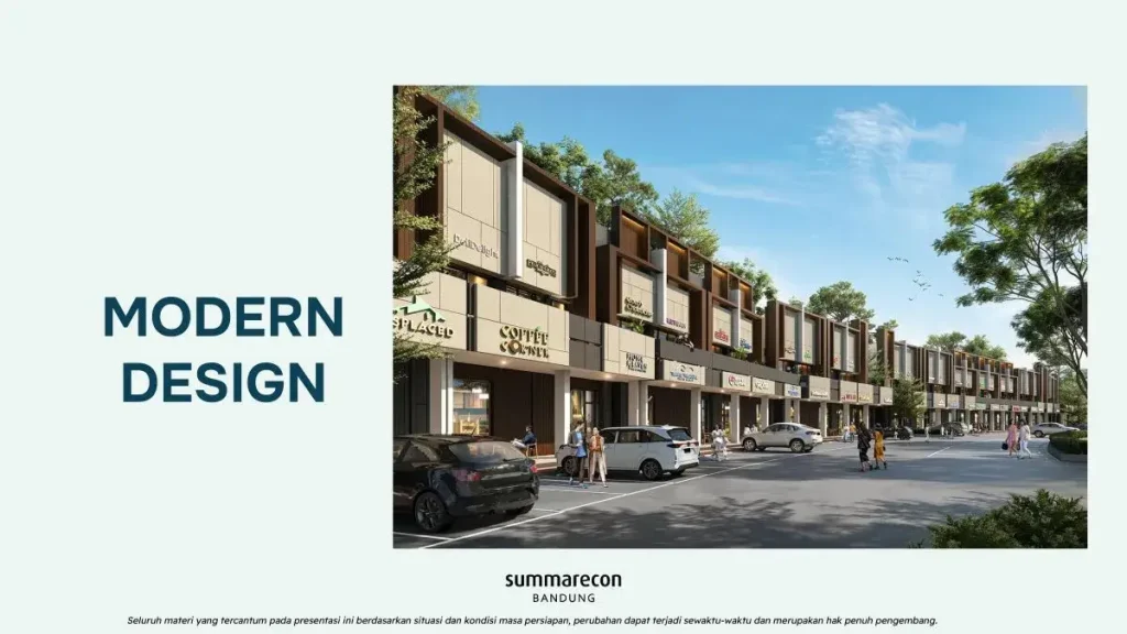 Fasad Ruko Diamond Commercial Summarcon Bandung
