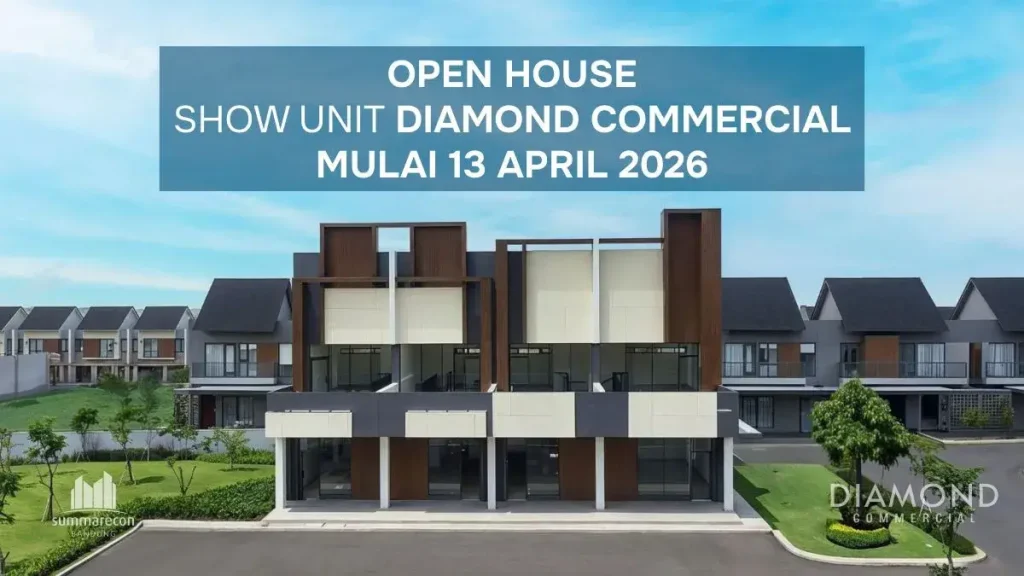 Open House Ruko Diamond Commercial Summarcon Bandung
