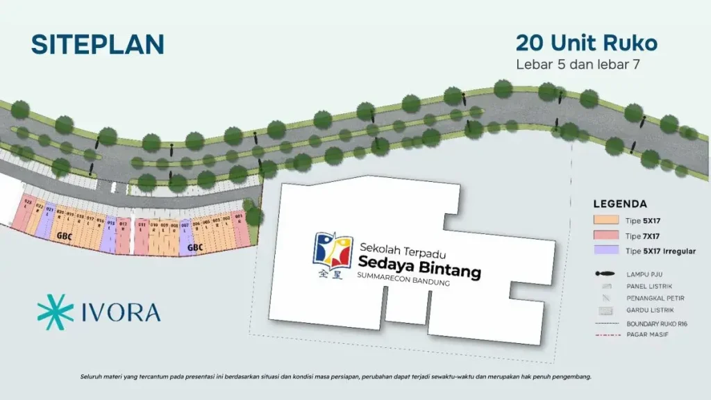 Summarcon Bandung Diamond Commercial Siteplan
