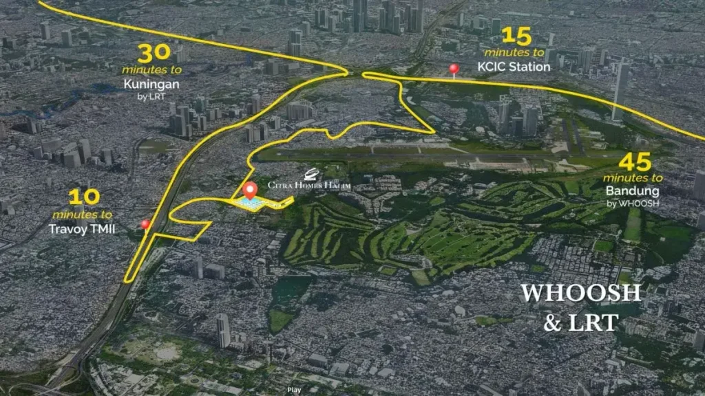 Whoosh LRT sekitar Citra Homes Halim