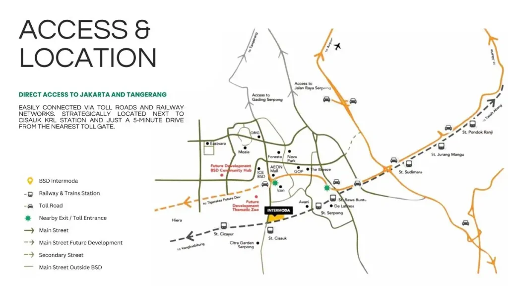 Peta Lokasi Wander Alley BSD City