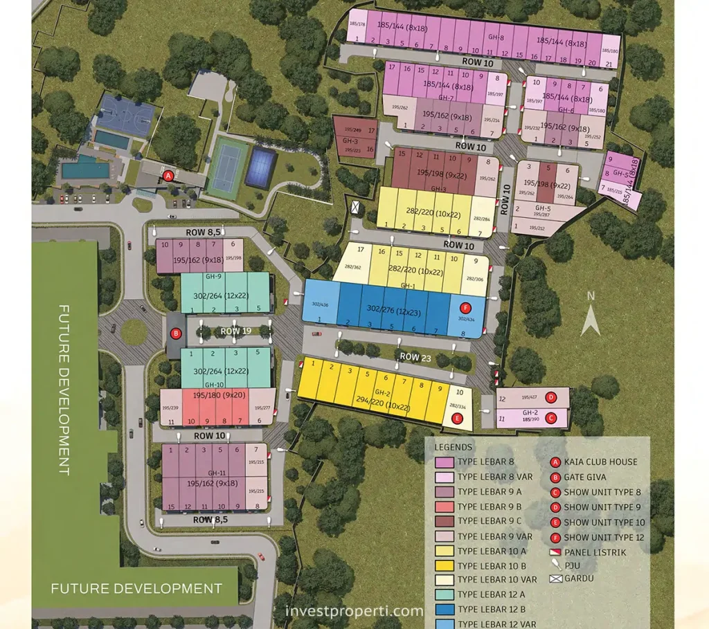Siteplan Kaia Grand Wisata