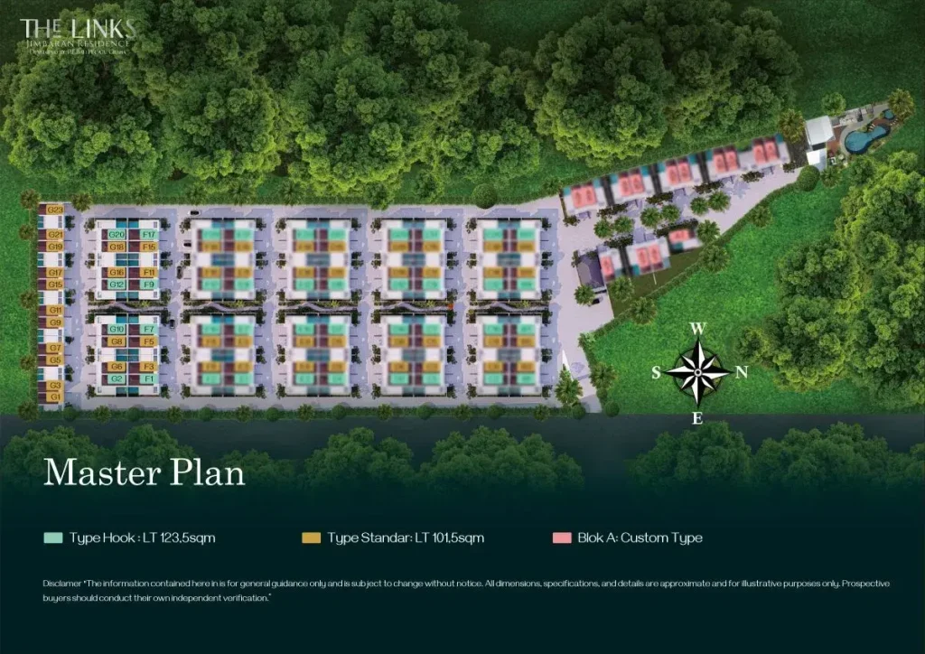 Siteplan The Links Jimbaran Residence