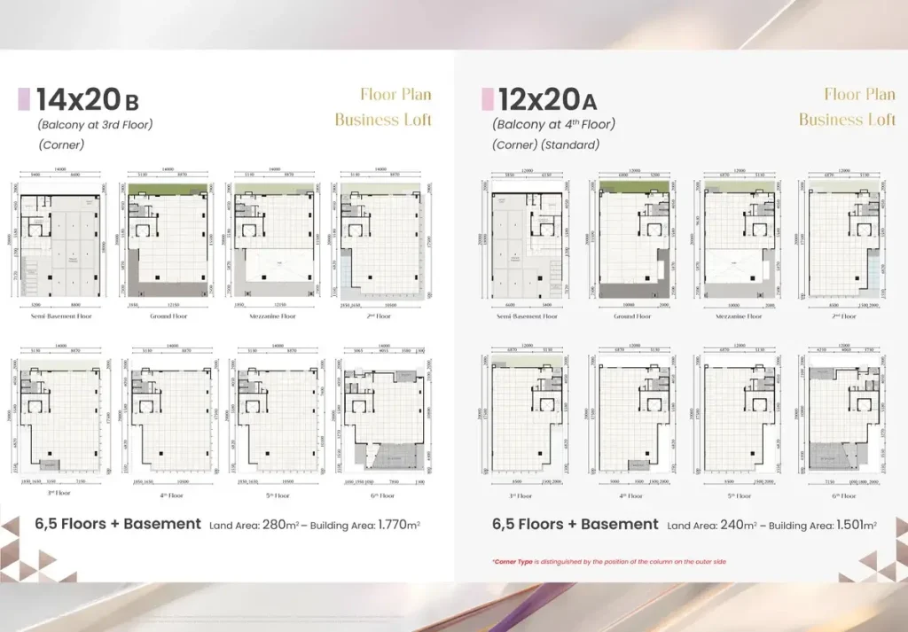Denah Victoria Central District Paramount Serpong 14x20b 12x20a