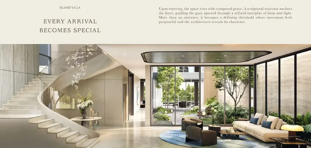 Desain Interior Island Villa at NavaPark BSD Tipe Premium Living Room