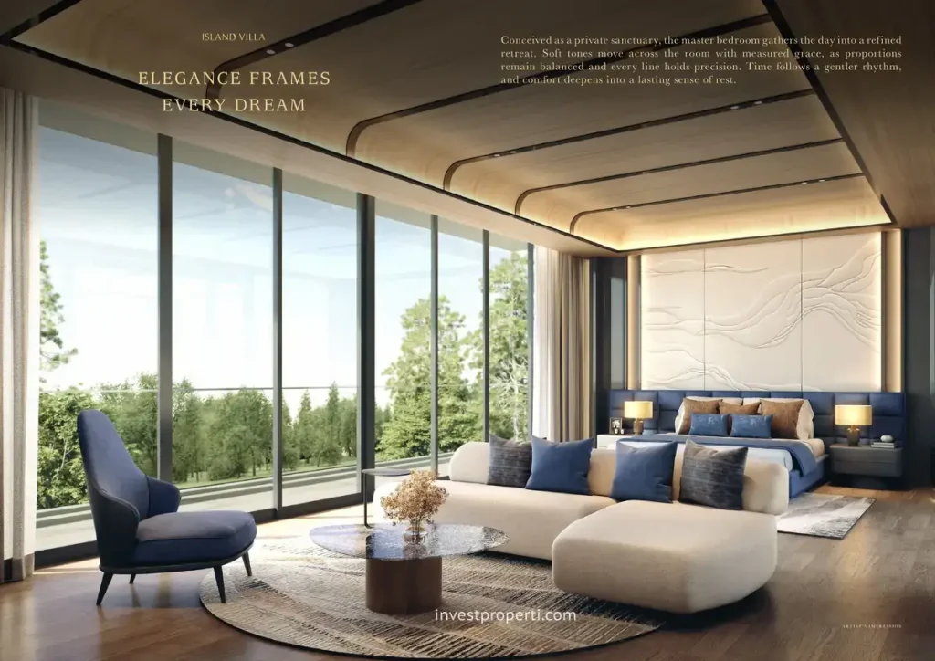 Desain Interior Island Villa at NavaPark BSD Tipe Premium Master Bedroom
