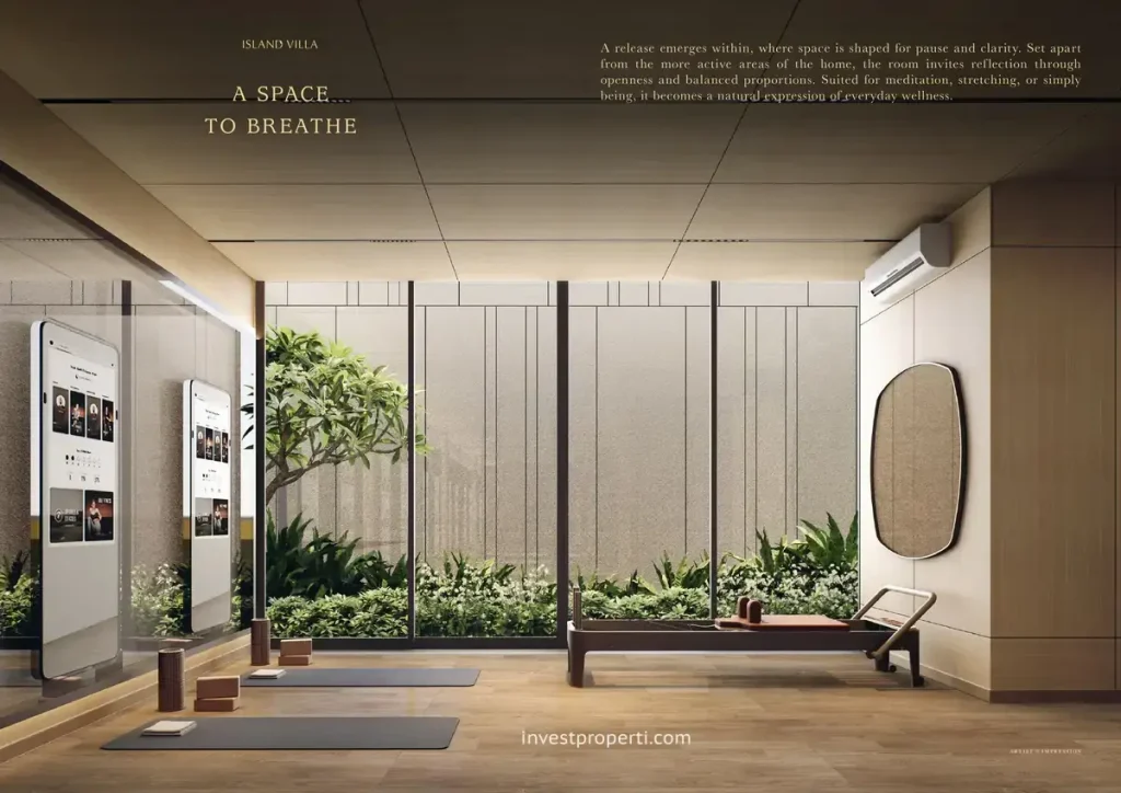 Desain Interior Island Villa at NavaPark BSD Tipe Premium Meditation Room