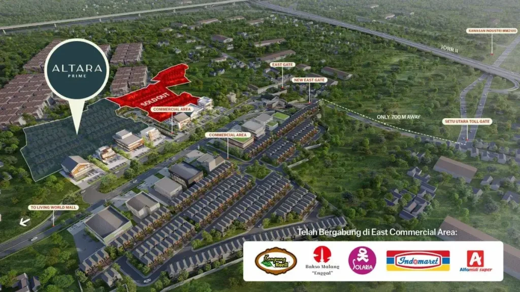Posisi Altara Prime Grand Wisata