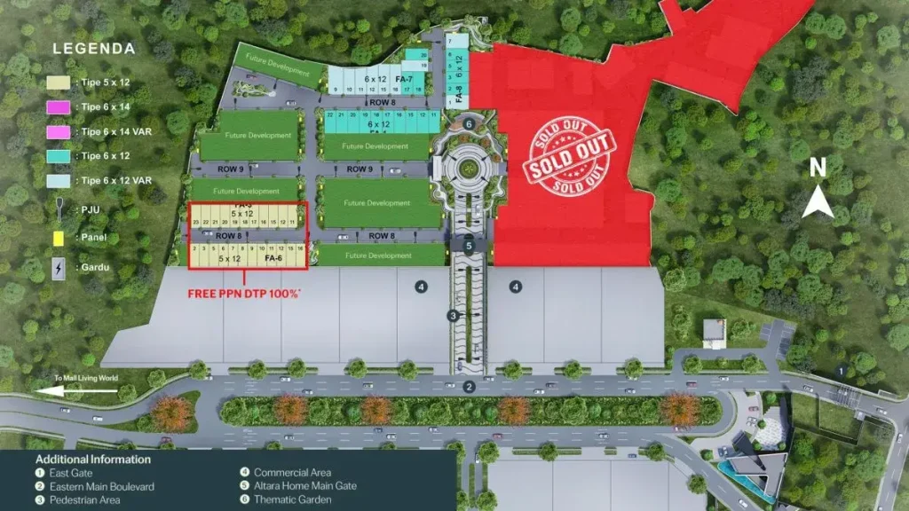 Siteplan Altara Prime Grand Wisata