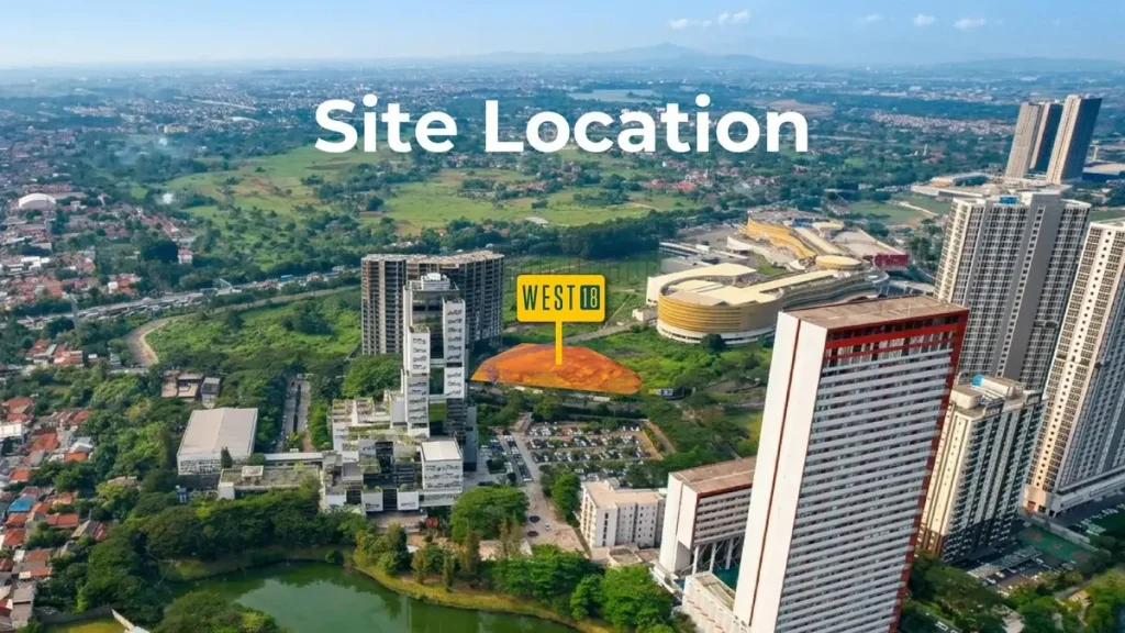 Posisi West 18 ShopHouses Alam Sutera