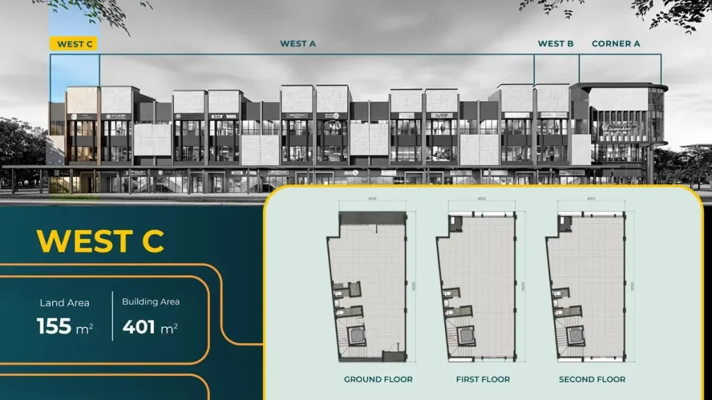 West 18 Shophouses Alam Sutera Tipe C