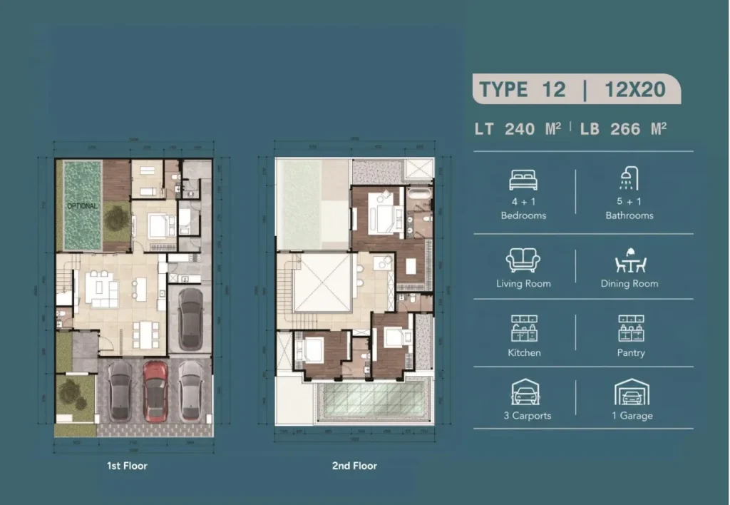 Denah Rumah Leyora TIpe 12