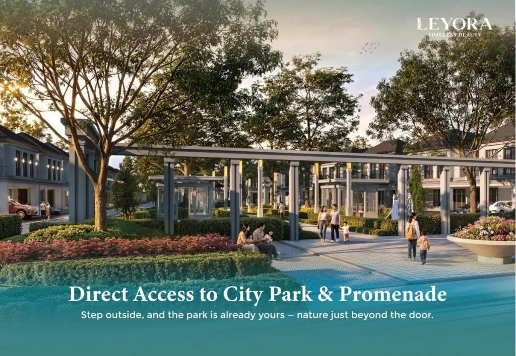 Leyora Ecovia Kota Wisata Direct Park Access