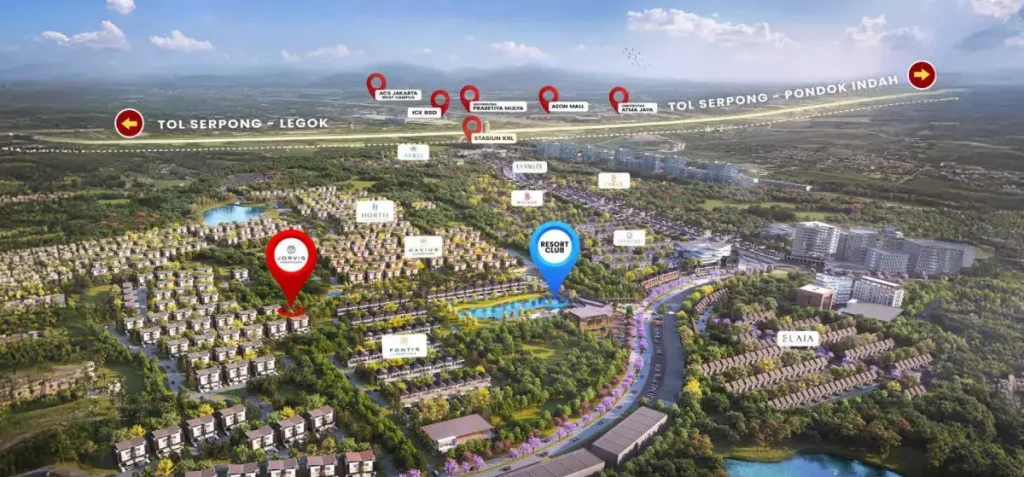 Lokasi Jorvis Citra Garden Serpong