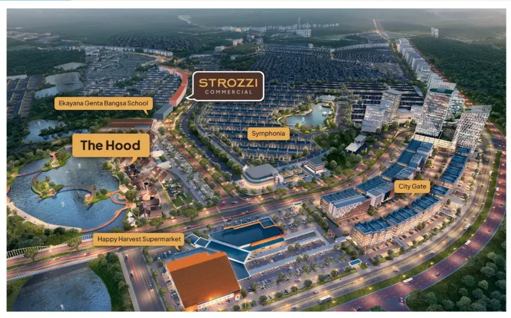 Lokasi Strozzi Commercial Gading Serpong