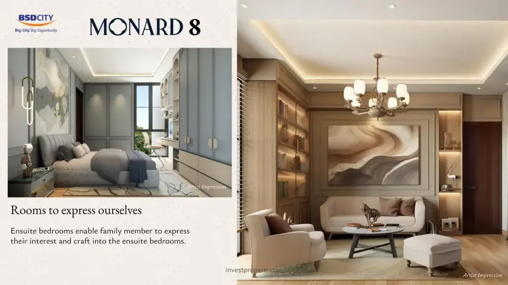 Rumah Monard 8 The Armont BSD - Ensuite Room Design