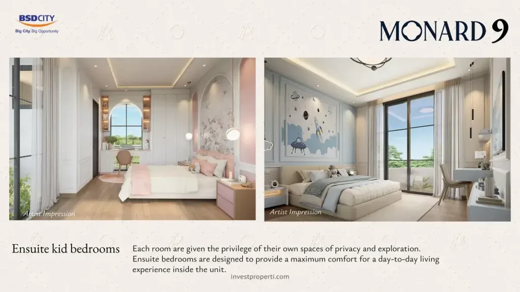 Rumah Monard 9 The Armont BSD - Desain Kids BedRoom
