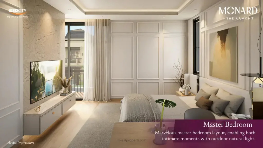 Rumah Monard 9 The Armont BSD - Desain Master Bedroom