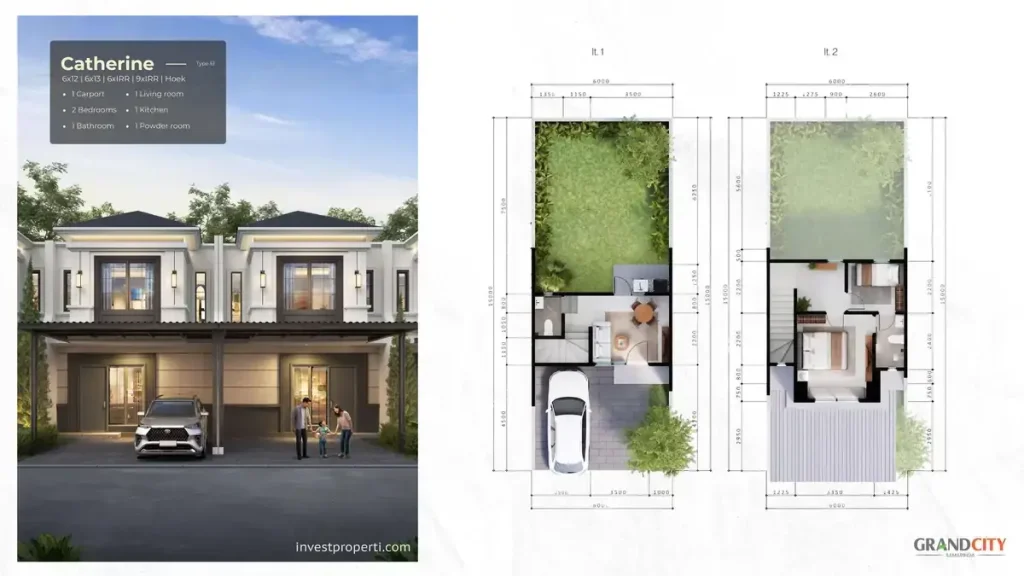 Rumah Siene Grand City Samarinda TIpe L6 Catherine