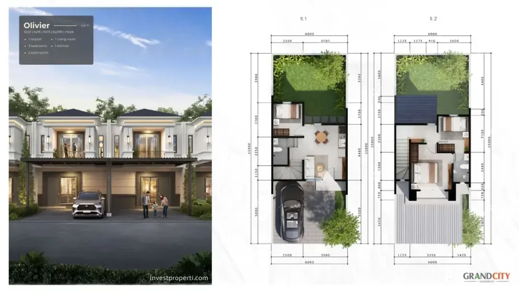 Rumah Siene Grand City Samarinda TIpe L6 Olivier