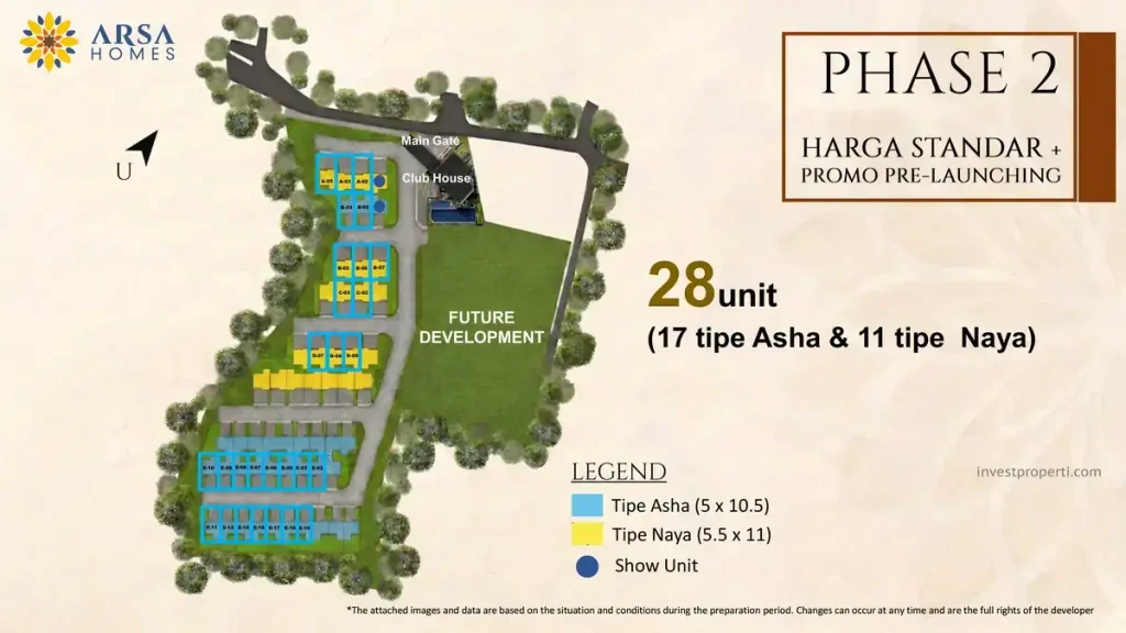 Siteplan Arsa Homes Tahap 2