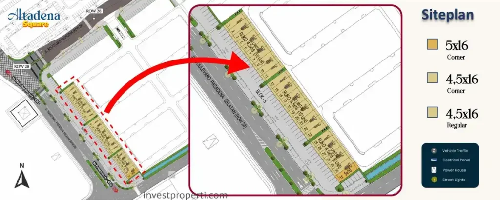 Altadena Square Paramount Serpong Siteplan