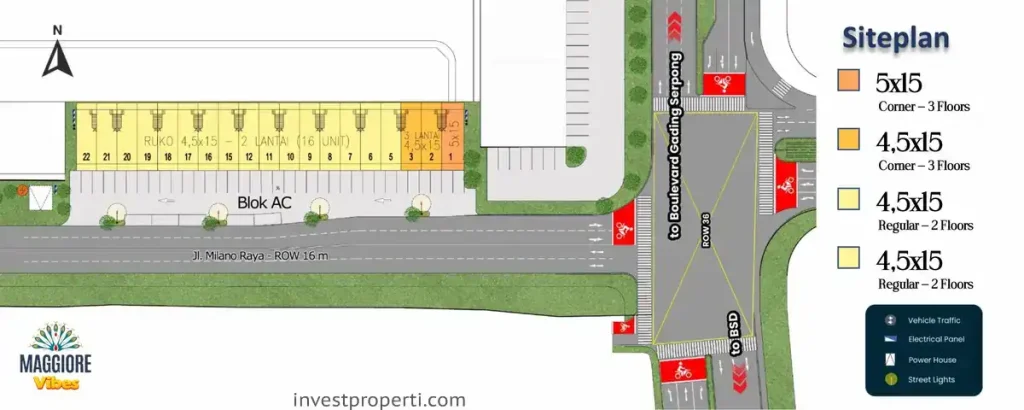 Maggiore Vibes Paramount Serpong Siteplan