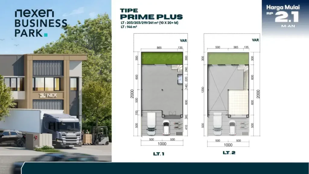 Gudang Nexen Business Park Tipe Prime Plus