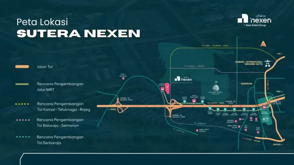 Peta Lokasi Nexen Business Park Sutera Nexen