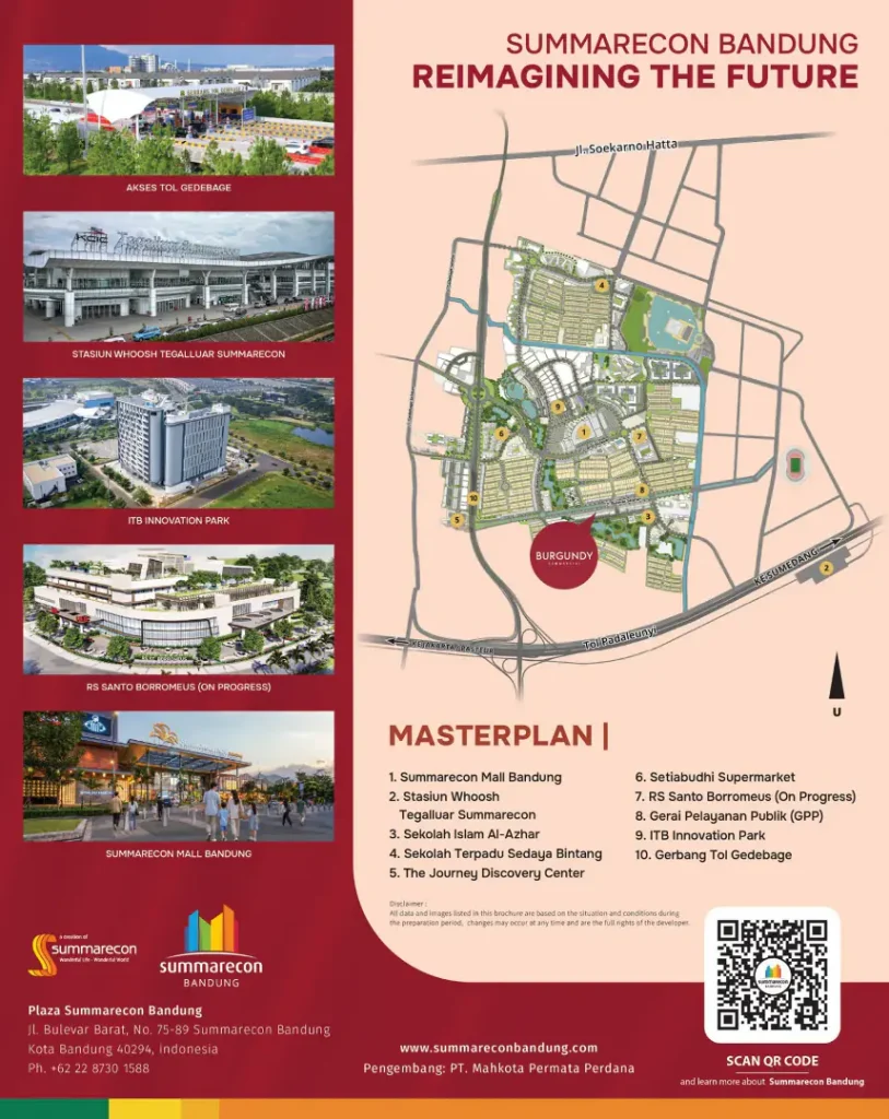 Lokasi Burgundy Commercial Summarecon Bandung